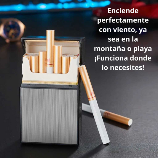 Cigarrera con Encendedor Superior