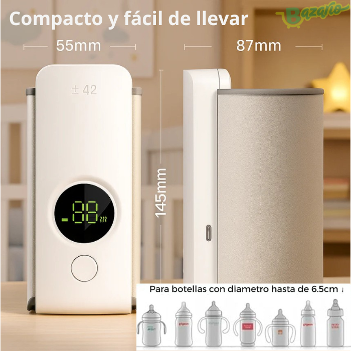 Calentador Portátil de Mamaderas Recargable